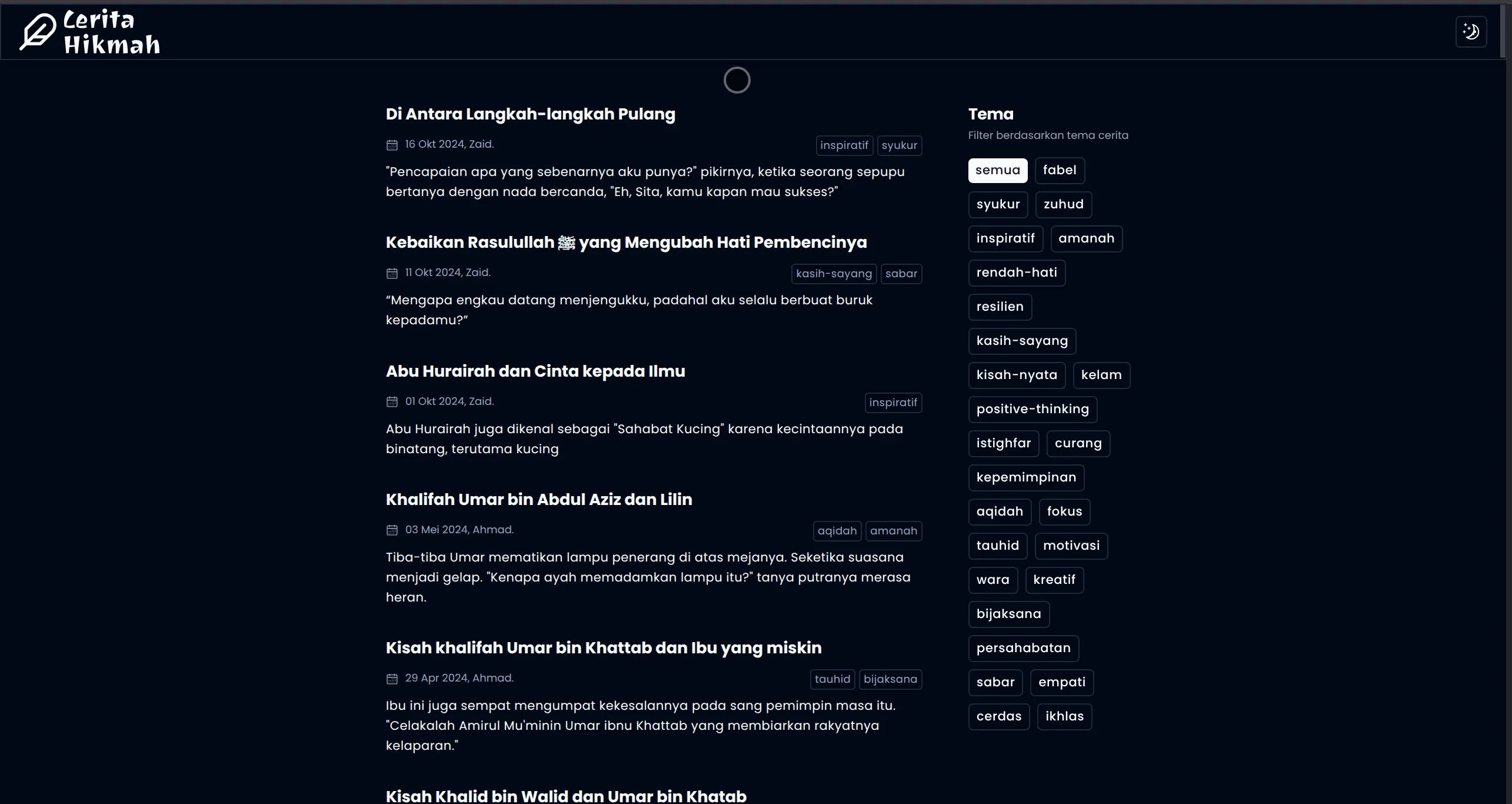 Ceritahikmah screenshot